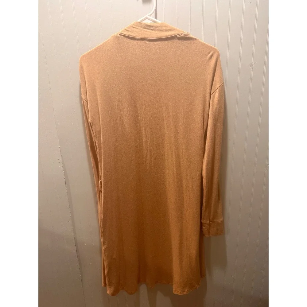 Skims‎ Long Sleeve Open Front Duster Cardigan Camel Tan XS